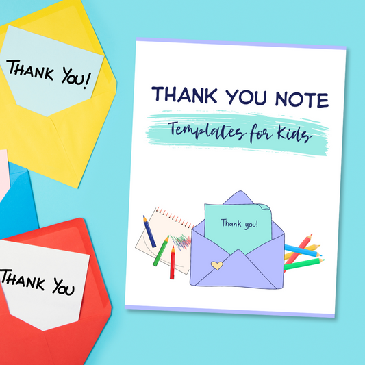 Thank You Note Templates for Kids