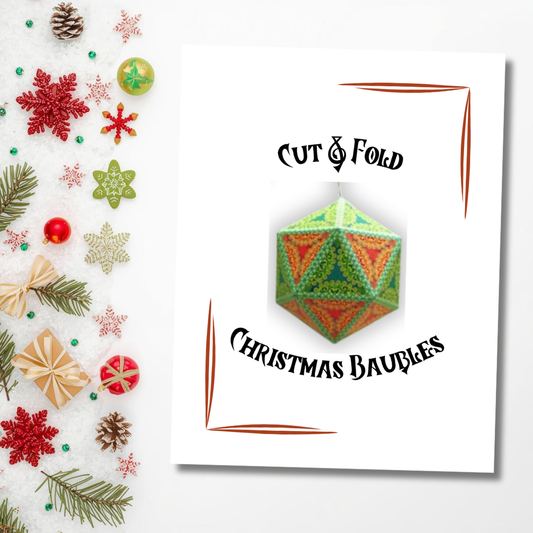 Cut and Fold Christmas Baubles