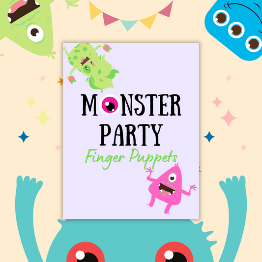 Monster Party Finger Puppets