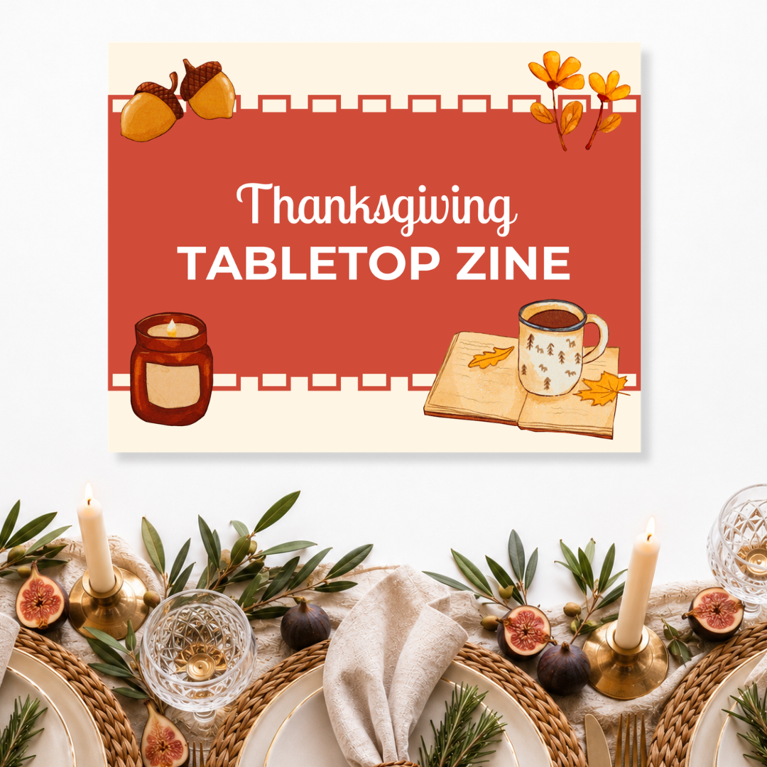 Thanksgiving Tabletop Zine Template
