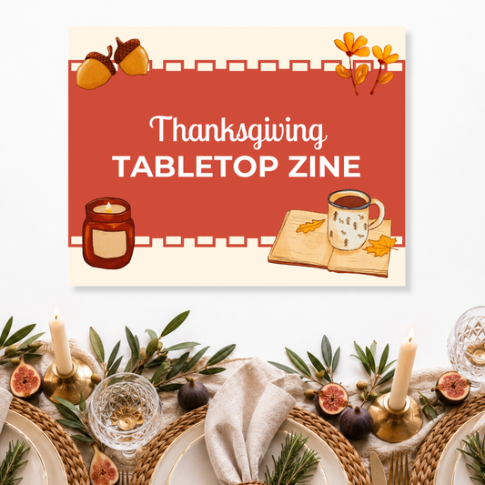 Thanksgiving Tabletop Zine Template
