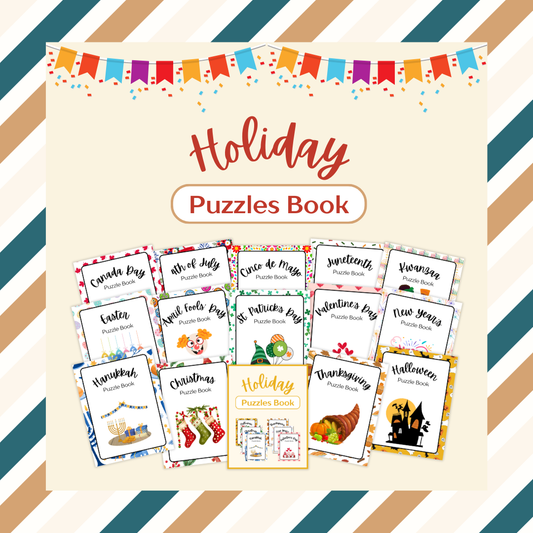 Holiday Puzzles Book