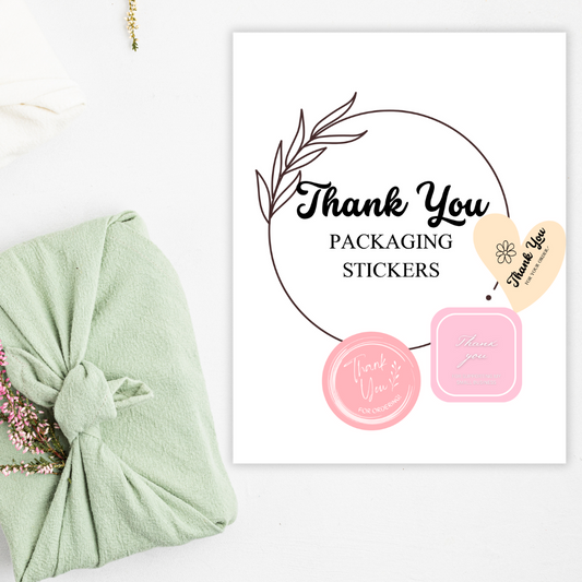Thank You Packaging Stickers