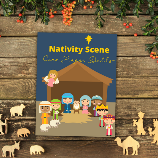 Nativity Scene Cone Paper Dolls