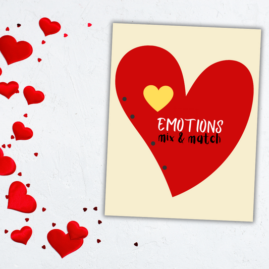 Heart Emotions Mix and Match Book