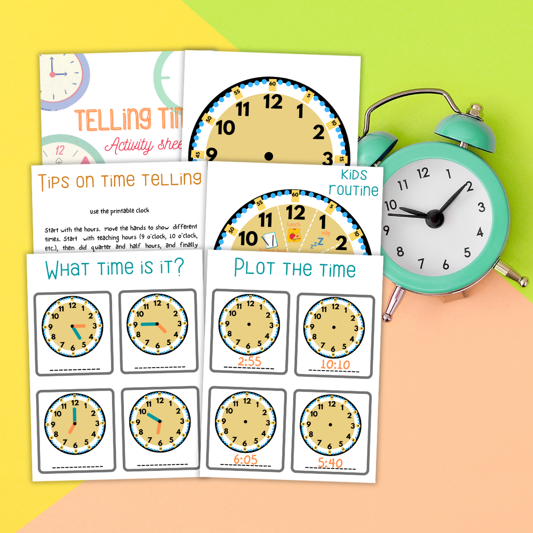 Telling Time Activity Sheets