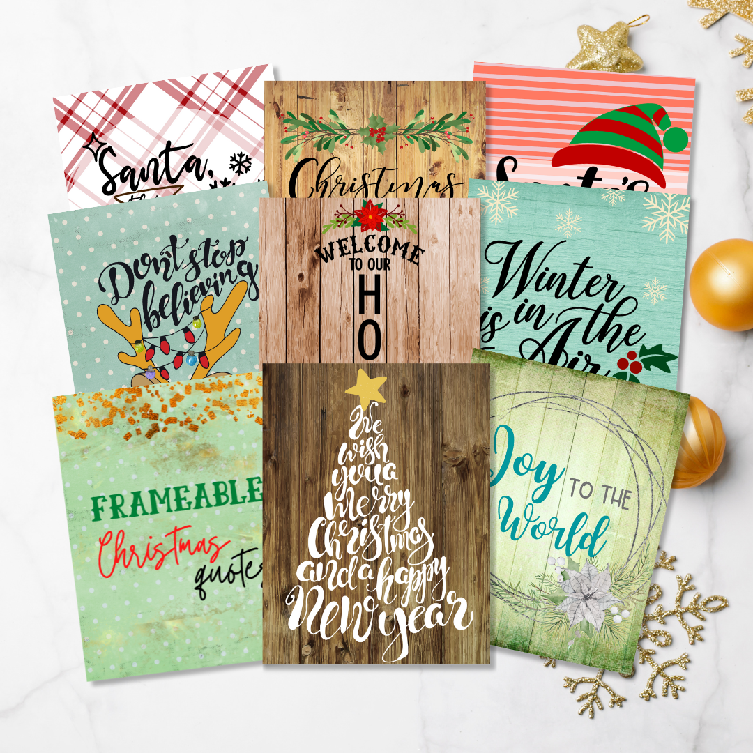 Frameable Christmas Quotes/Posters