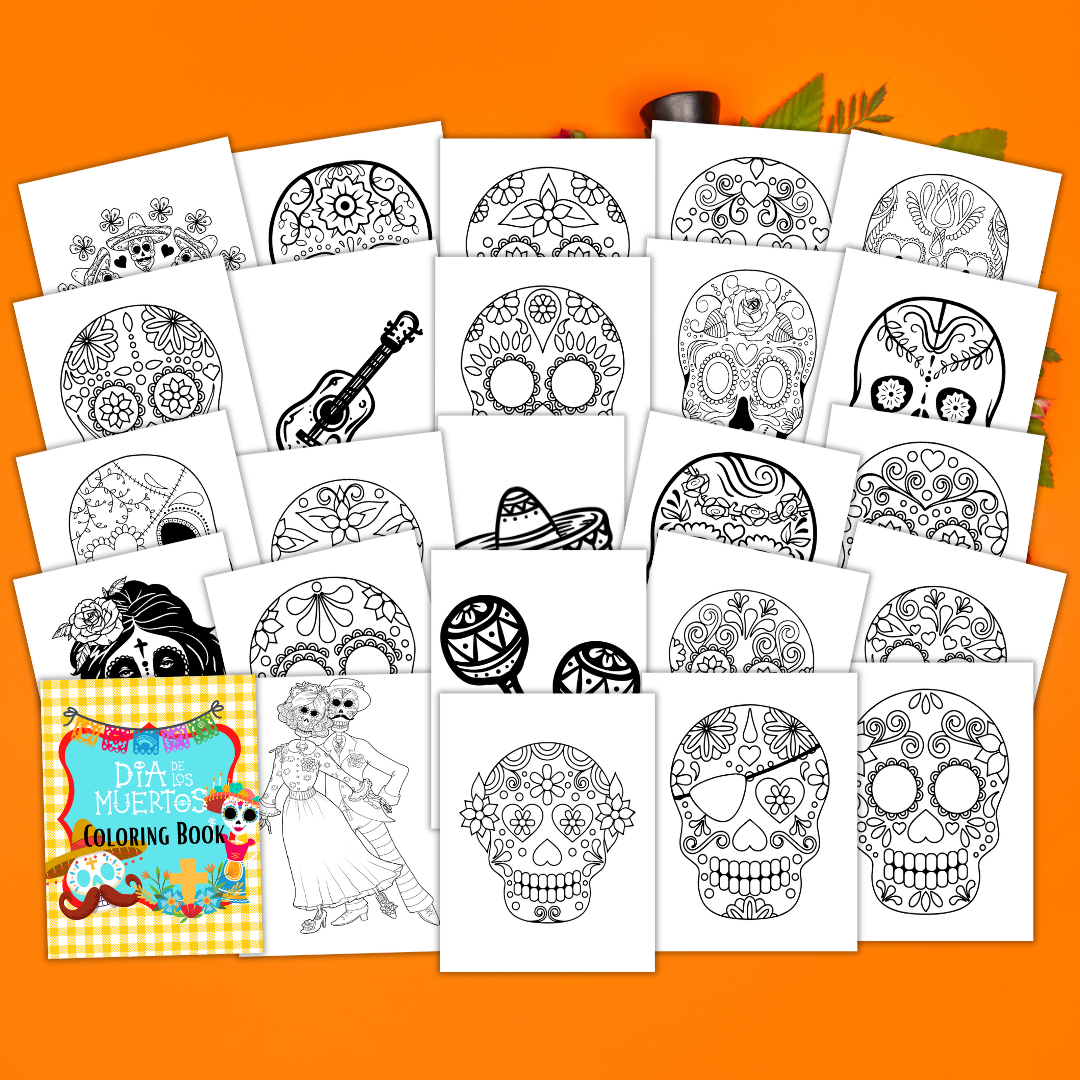 Dia De Los Muertos Coloring Book