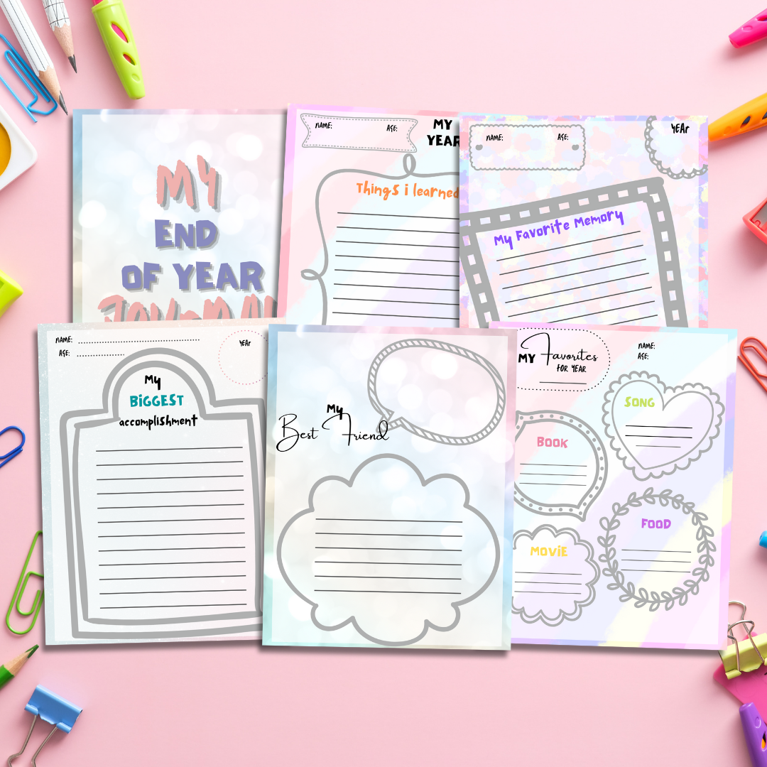 End of Year Journal for Kids