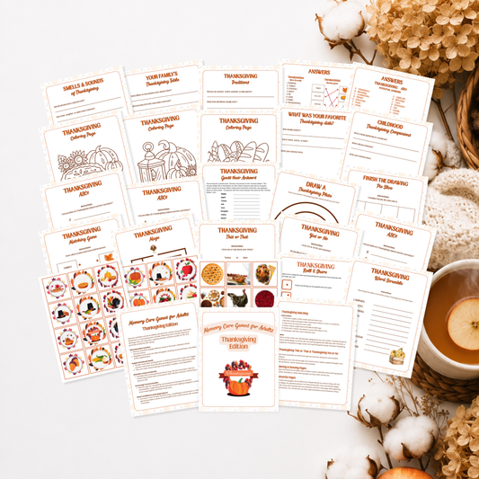 Memory Care Games for Seniors: Thanksgiving Edition