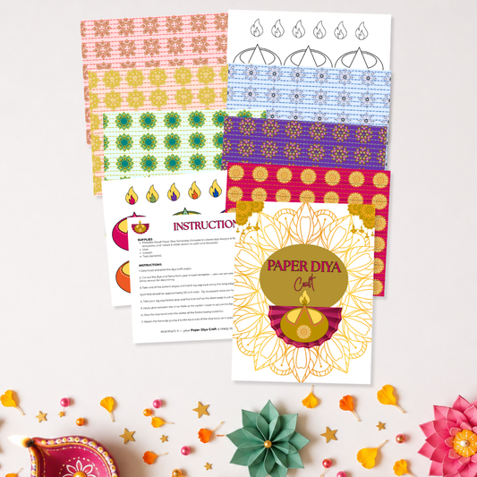 Paper Diya Craft