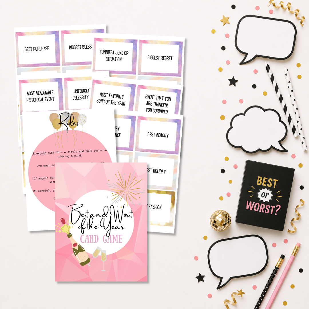 Best And Worst of The Year Card Game