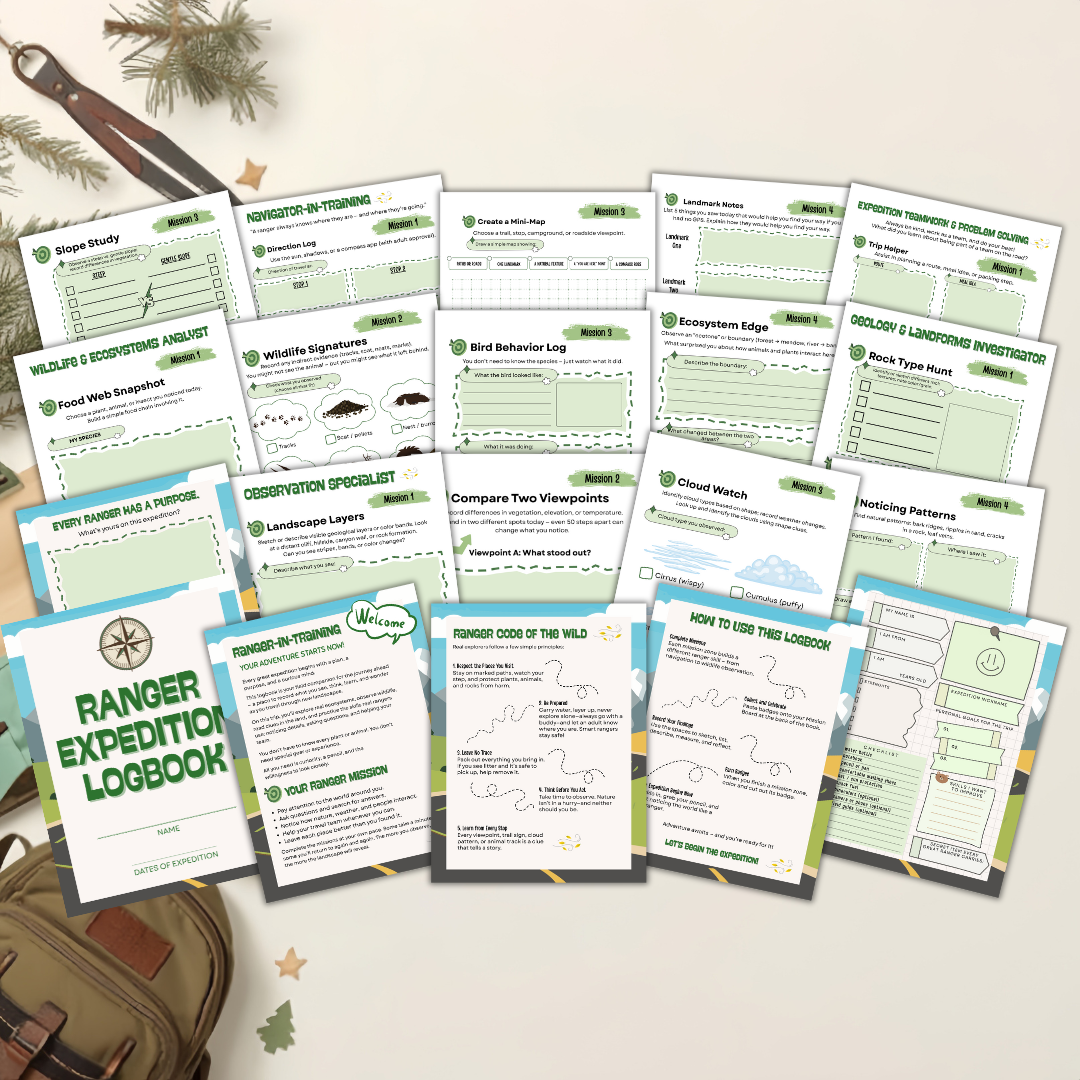 Excursion Log Ranger Expedition Logbook – Printables and More Club