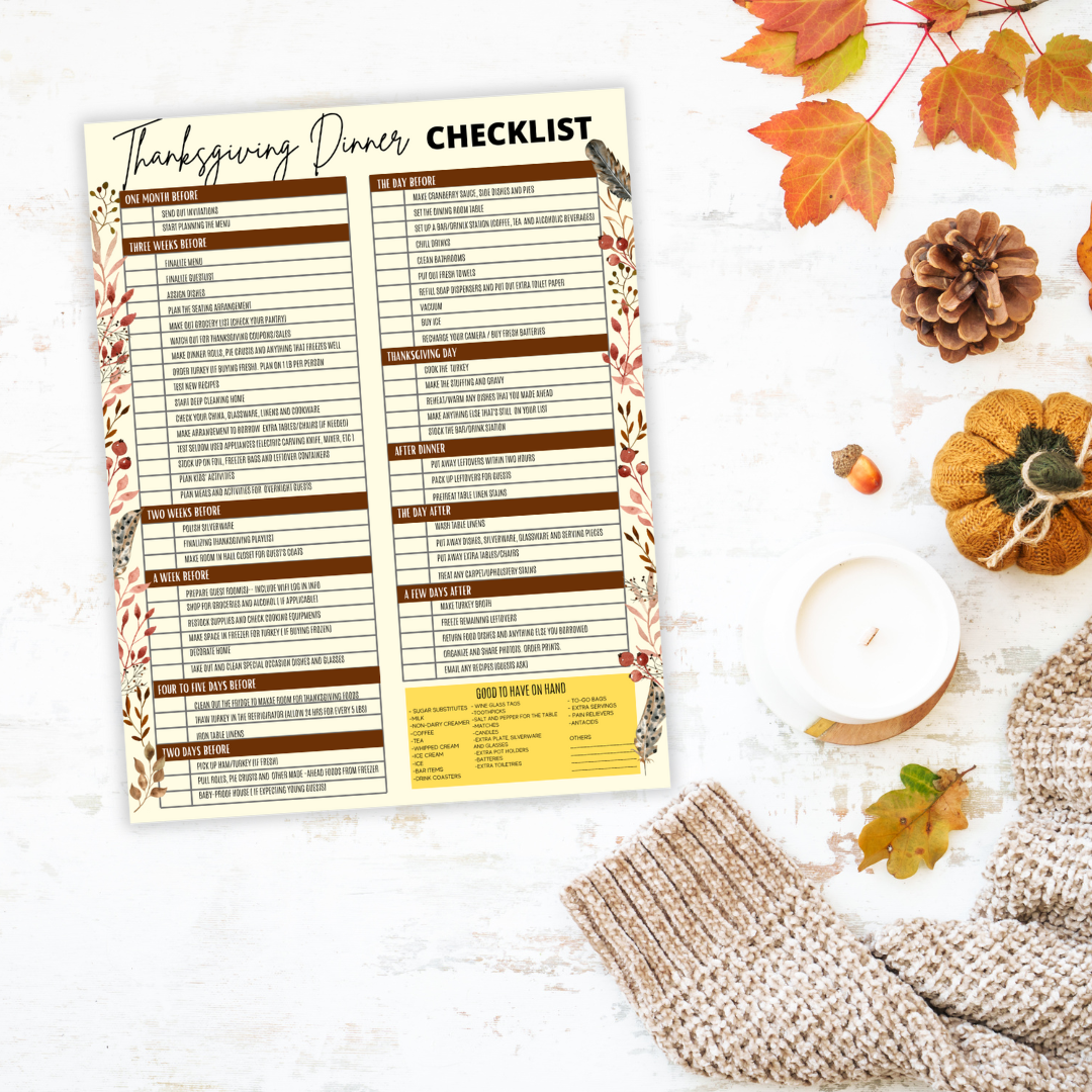 Thanksgiving Printable Templates Bundle