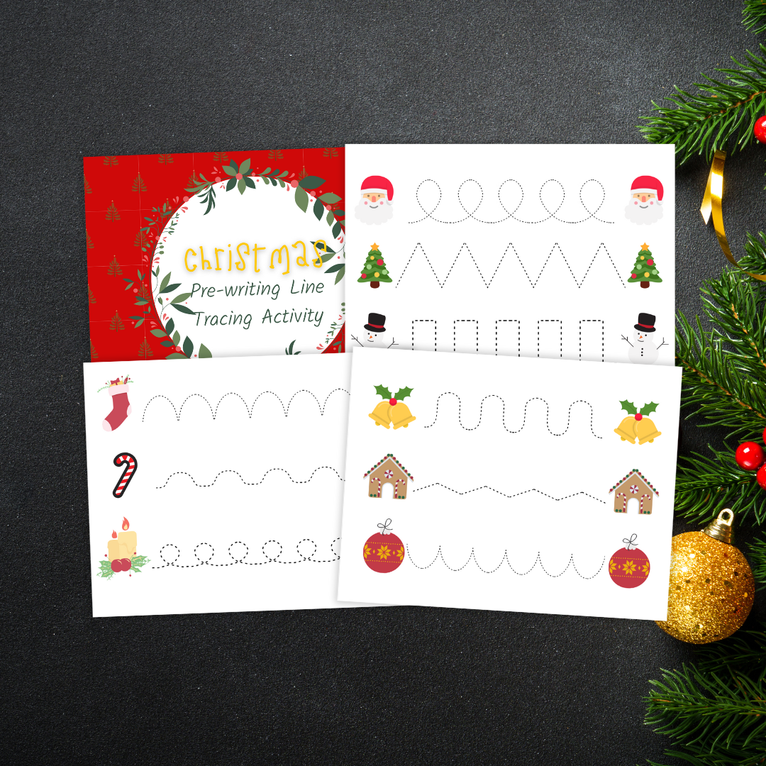 Christmas Line Tracing Activity