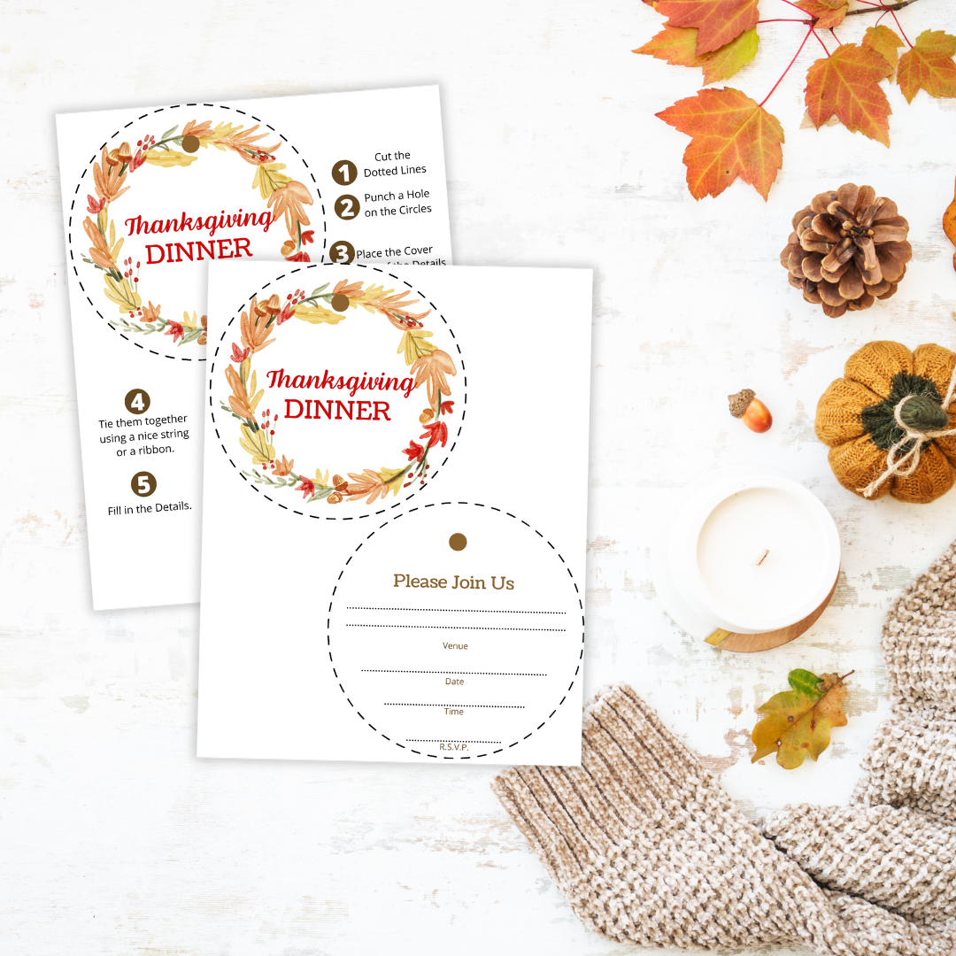 Thanksgiving Printable Templates Bundle