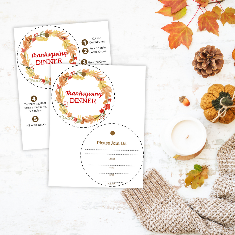Thanksgiving Printable Templates Bundle – Printables and More Club