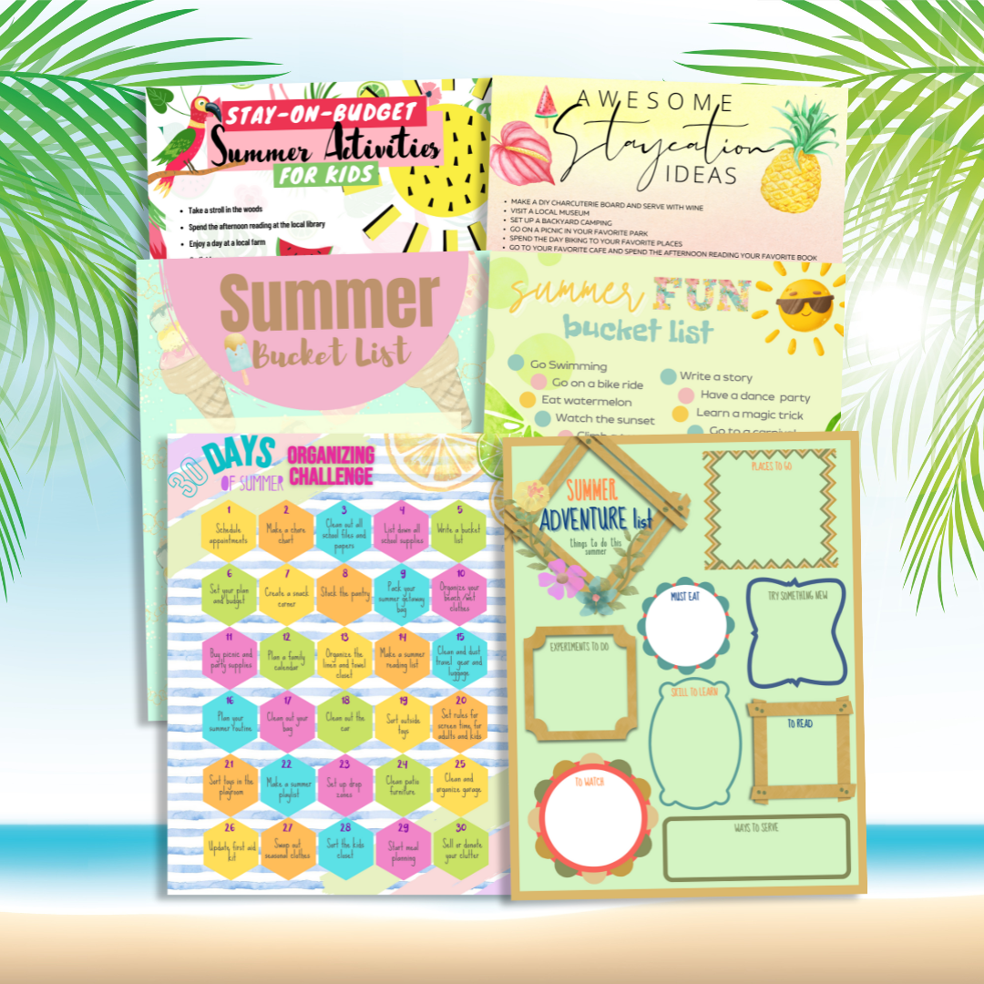 Summer Fun Template.pdf Summer Challenges and Activities Templates Bundle – Printables and More ...