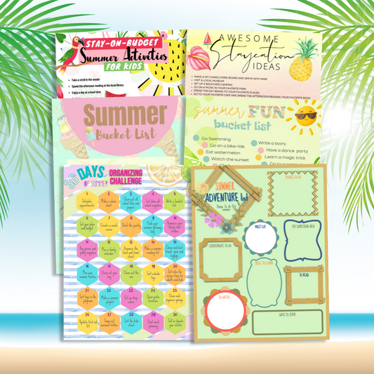 Summer Challenges and Activities Templates Bundle