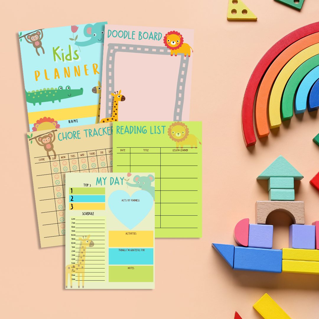 Kids Health and Mindfulness Template Bundle