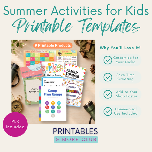 Summer Activities for Kids Printable Bundle