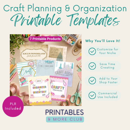 Craft Planning & Organization Printables