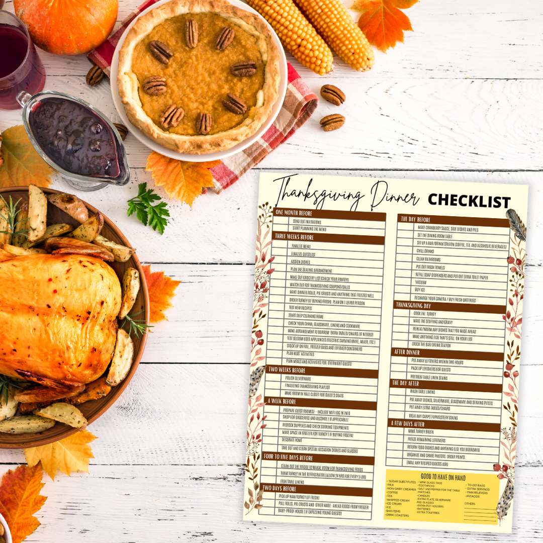 Thanksgiving Dinner Checklist