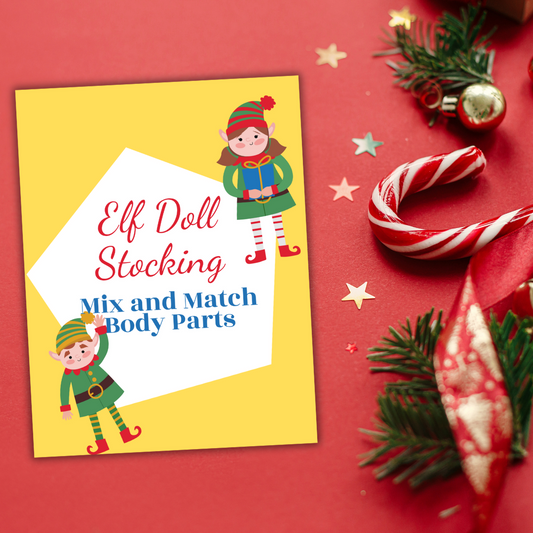 Elf Doll Stocking Mix and Match Body Parts