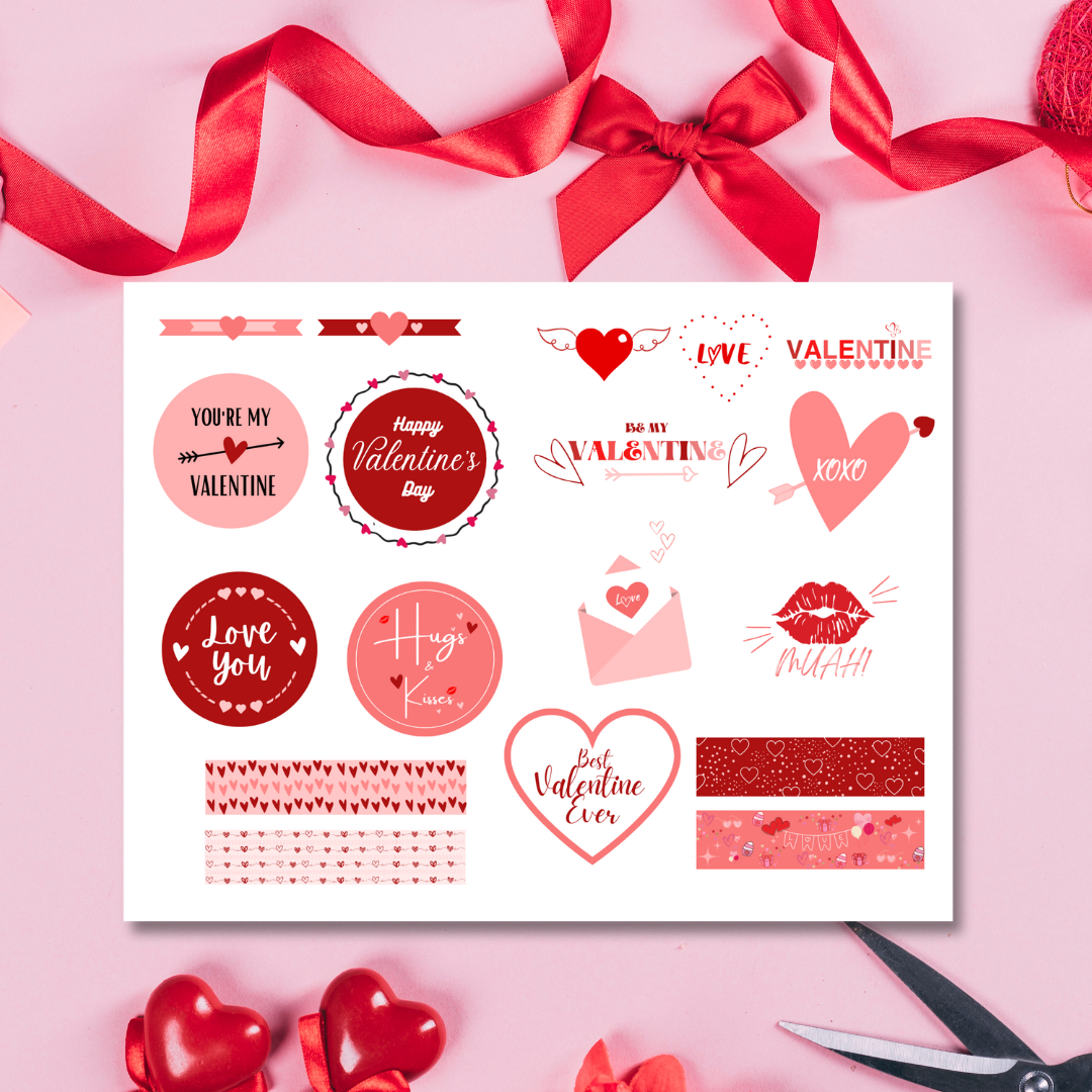 Valentine Planner Stickers