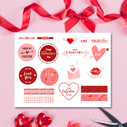 Valentine Planner Stickers