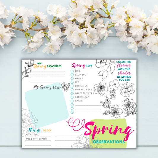 Spring Observation Sheet