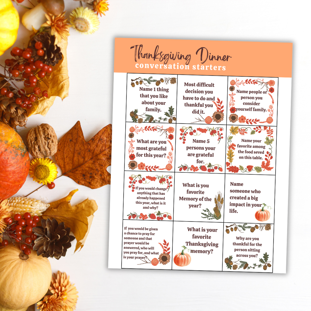 Thanksgiving Dinner Conversation Starters