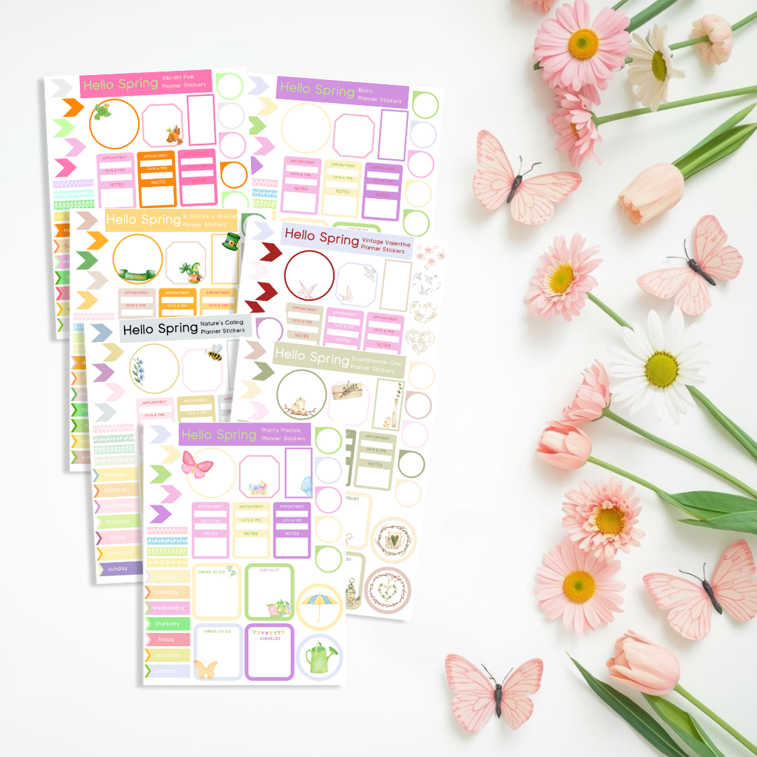 Spring Themed Planner Sticker Set