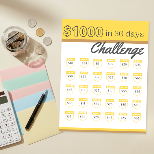 $1000 in 30 Days Challenge