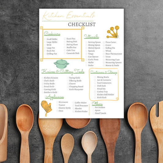 Kitchen Essentials Checklist