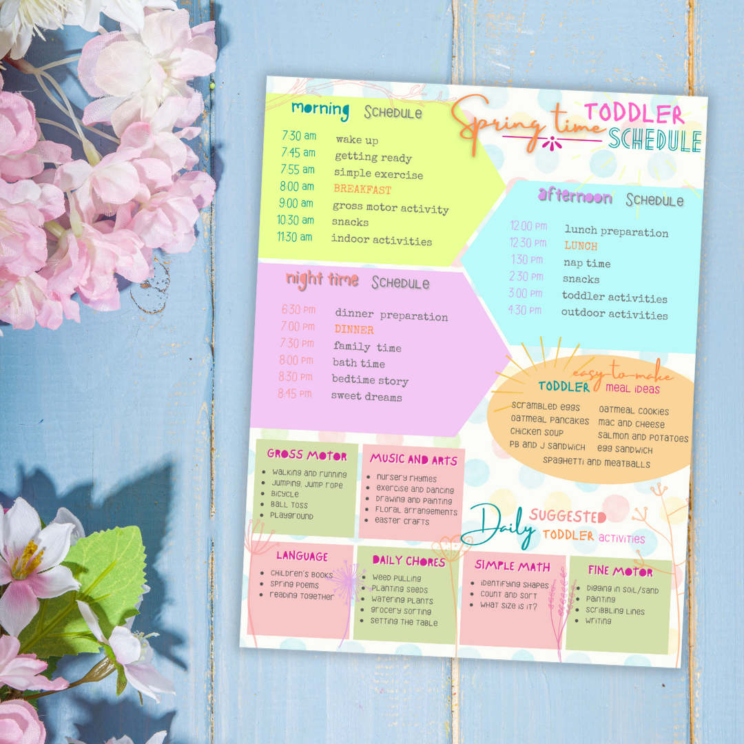 Spring Time Toddler Schedule