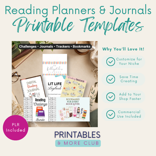 Reading Planners & Journals Printable Bundle