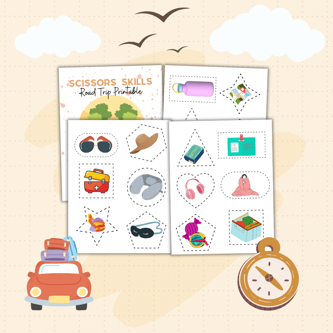 Road Trip Planner and Games Templates Bundle