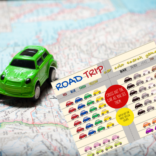 Roadtrip Car Color Search Game