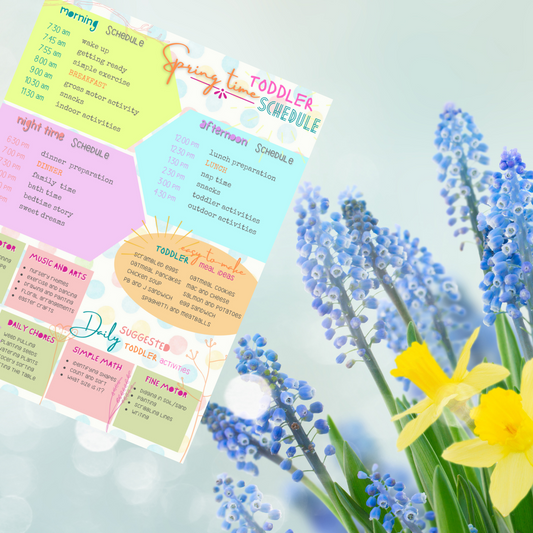 Spring Time Toddler Schedule