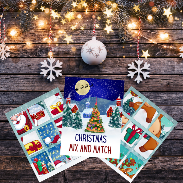Christmas Mix and Match Puzzles – Printables and More Club