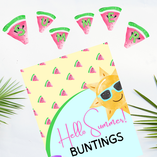 Hello Summer Buntings (Watermelon)