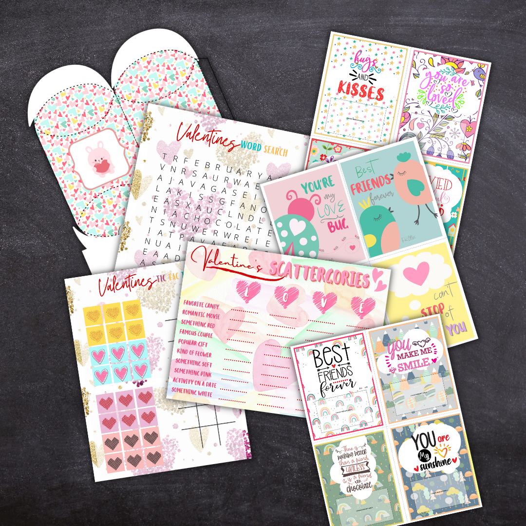 Valentine Printable Template Bundle – Printables and More Club