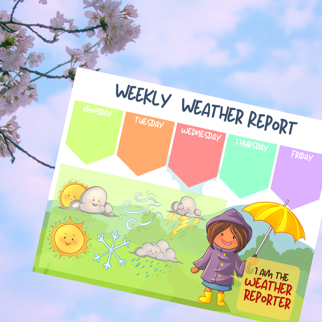 Weather Report Week Weekly Weather Report – Printables and More Club