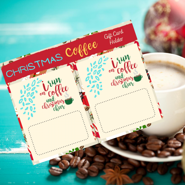 Christmas Coffee Gift Card Holder