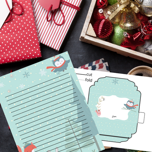 Christmas Stationery with Envelope